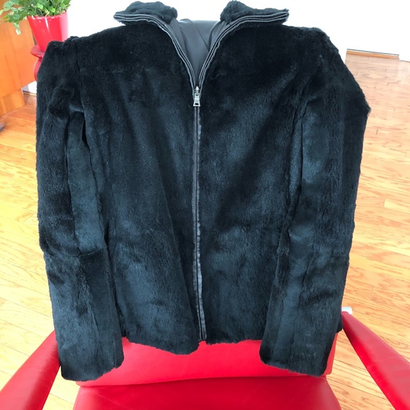 Andrew Marc Jackets & Blazers - Andrew Marc NY Black Sheared Rabbit Jacket/Final Price